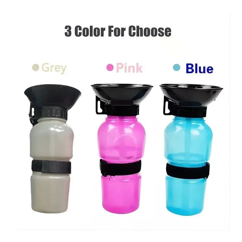 Portable Dog Water Bottle — Leakproof Travel Pet Drinking Cup for Dogs & Cats