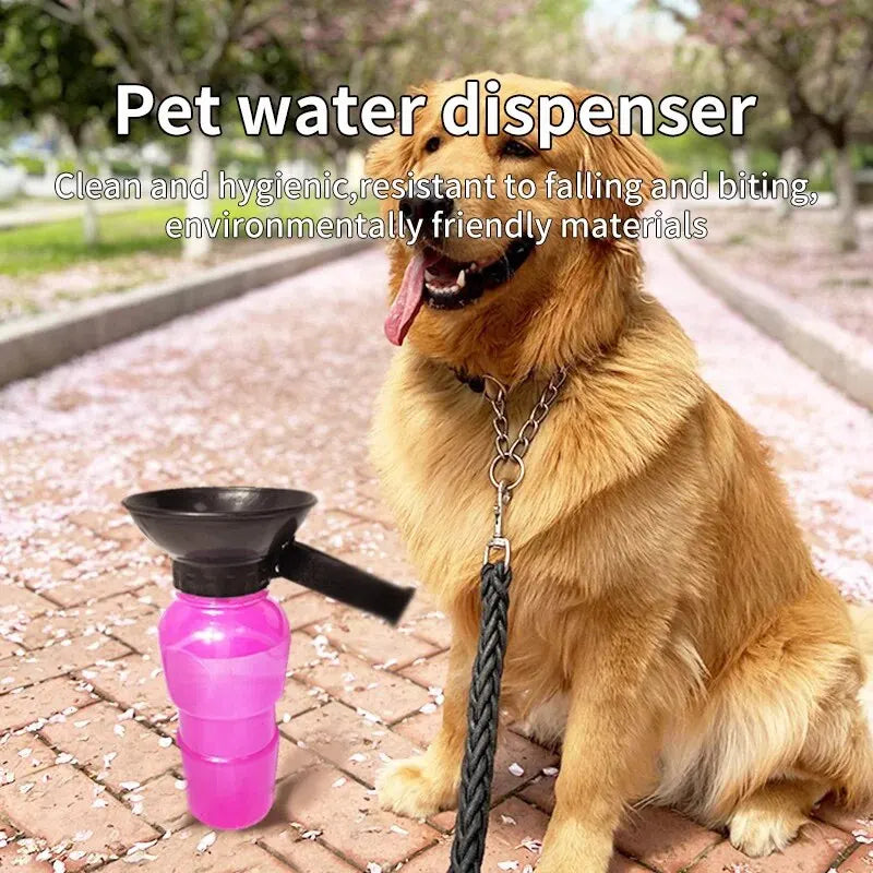 Portable Dog Water Bottle — Leakproof Travel Pet Drinking Cup for Dogs & Cats
