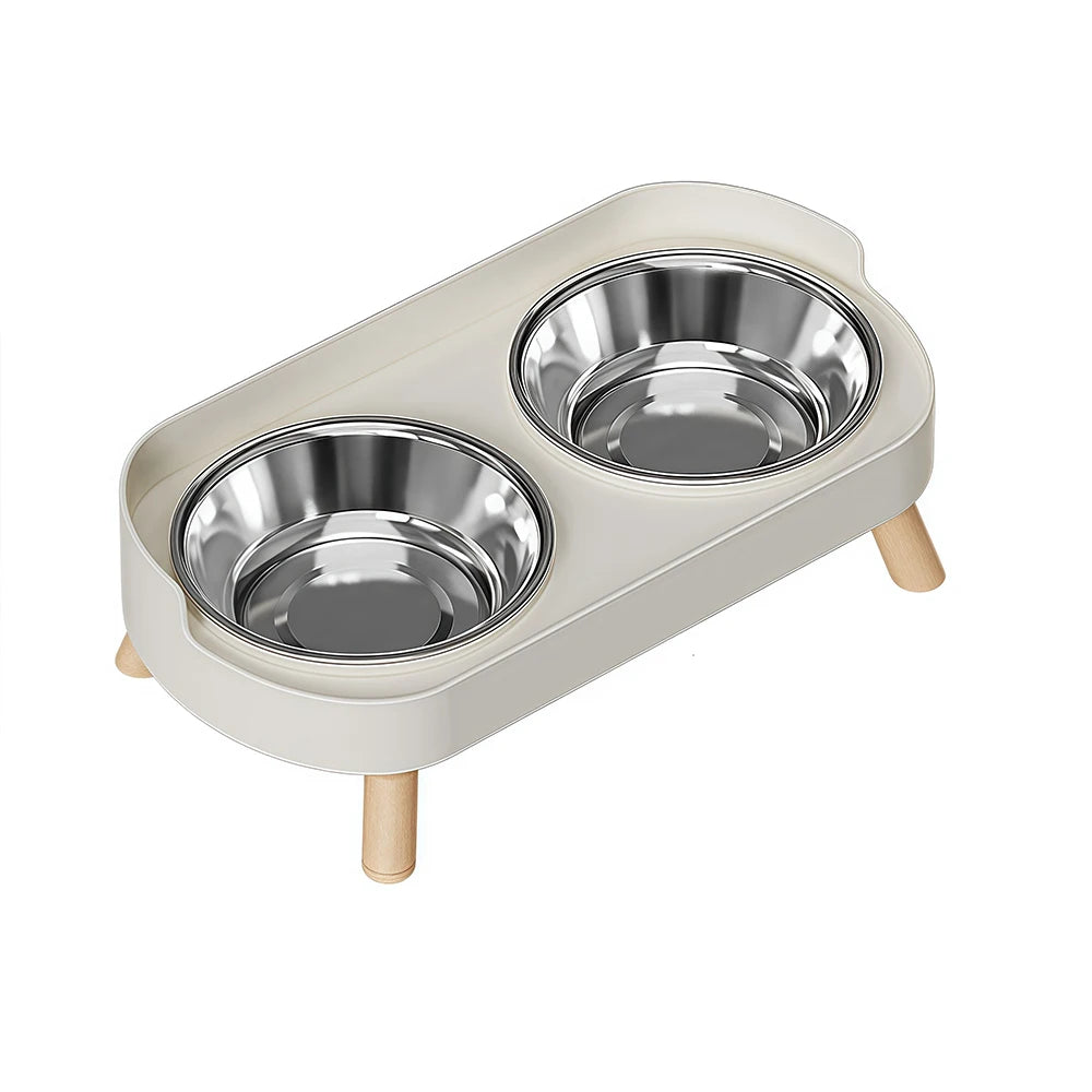 Stainless Steel Double Pet Bowl — Shockproof, Splash-Proof & Easy Clean