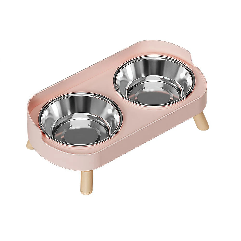 Stainless Steel Double Pet Bowl — Shockproof, Splash-Proof & Easy Clean
