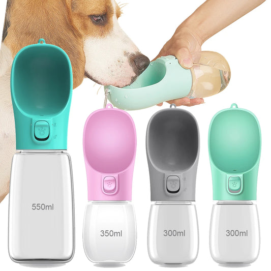 Portable Dog Water Bottle — Leakproof Travel Pet Feeder